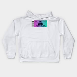 aespa Concert Ticket Kids Hoodie